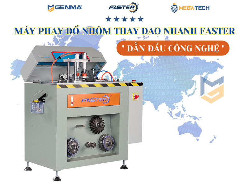 Máy phay đố nhôm thay dao nhanh Faster 06