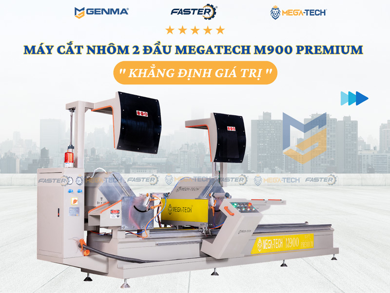 Máy cắt nhôm 2 đầu Megatech M900 Premium 7