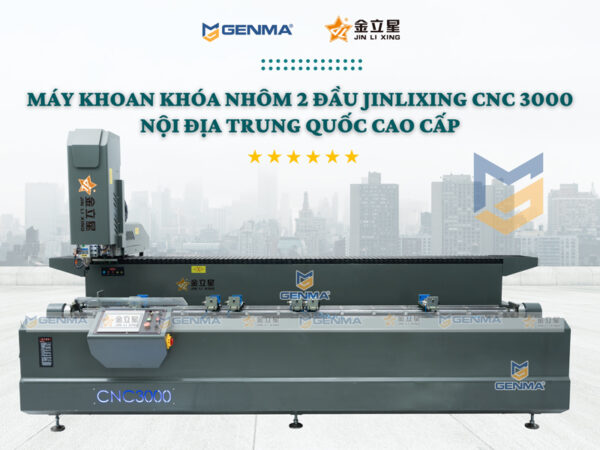 Máy khoan khóa nhôm 2 đầu Jinlixing CNC 3000 8