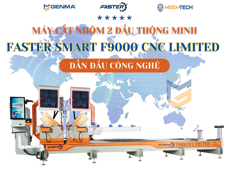 Máy cắt nhôm 2 đầu thông minh Faster Smart F9000 CNC Limited 1