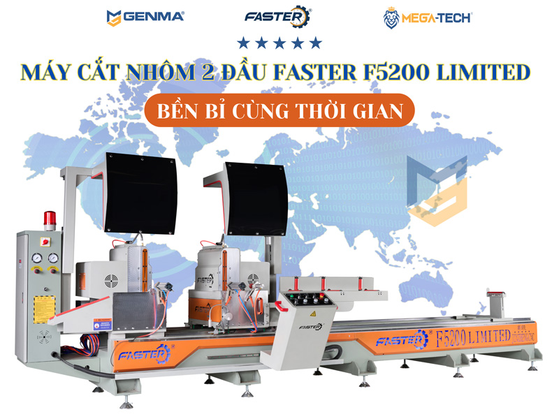 Máy cắt nhôm 2 đầu Faster F5200 Limited