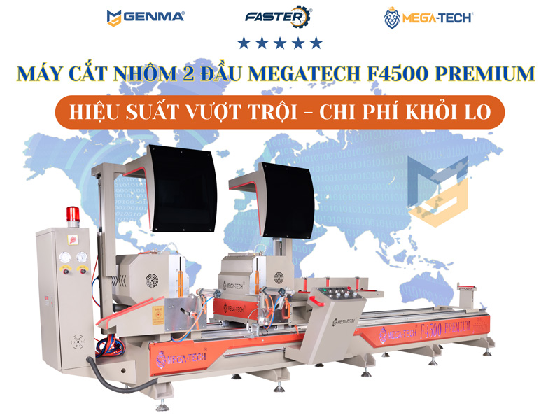 Máy cắt nhôm 2 đầu Megtech F4500 Premium 02