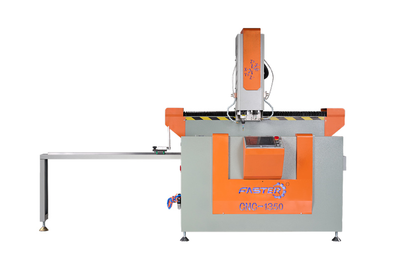 Máy khoan khóa nhôm 2 đầu Faster CNC 1350 04