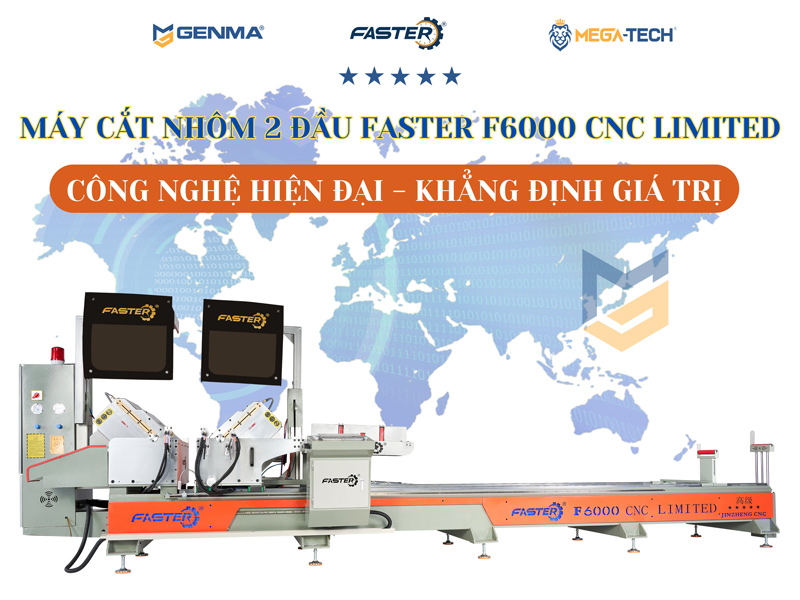 Máy cắt nhôm 2 đầu Faster F6000 CNC Limited 6